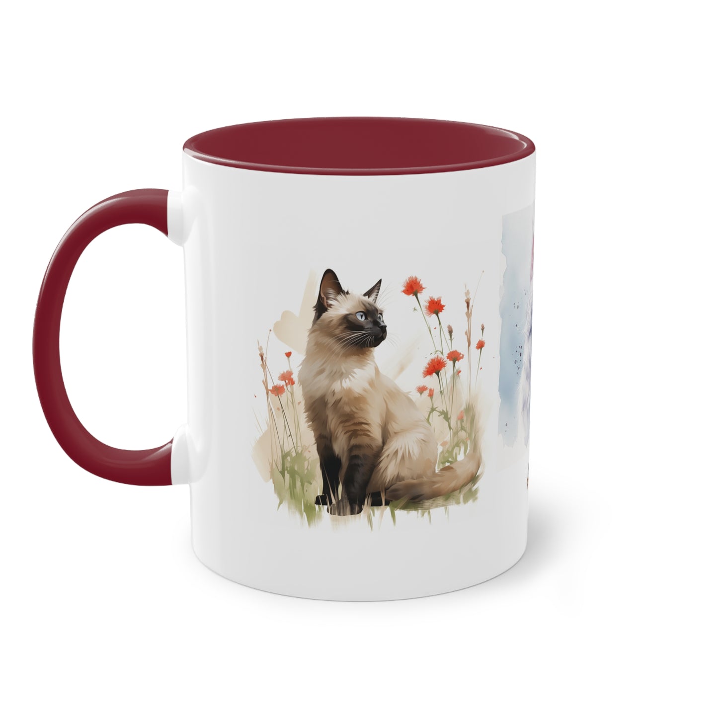 Kaffee-Becher Katzen zweifarbig