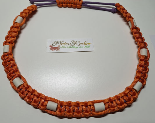 Zeckenhalsband-orange/lila-51-71cm