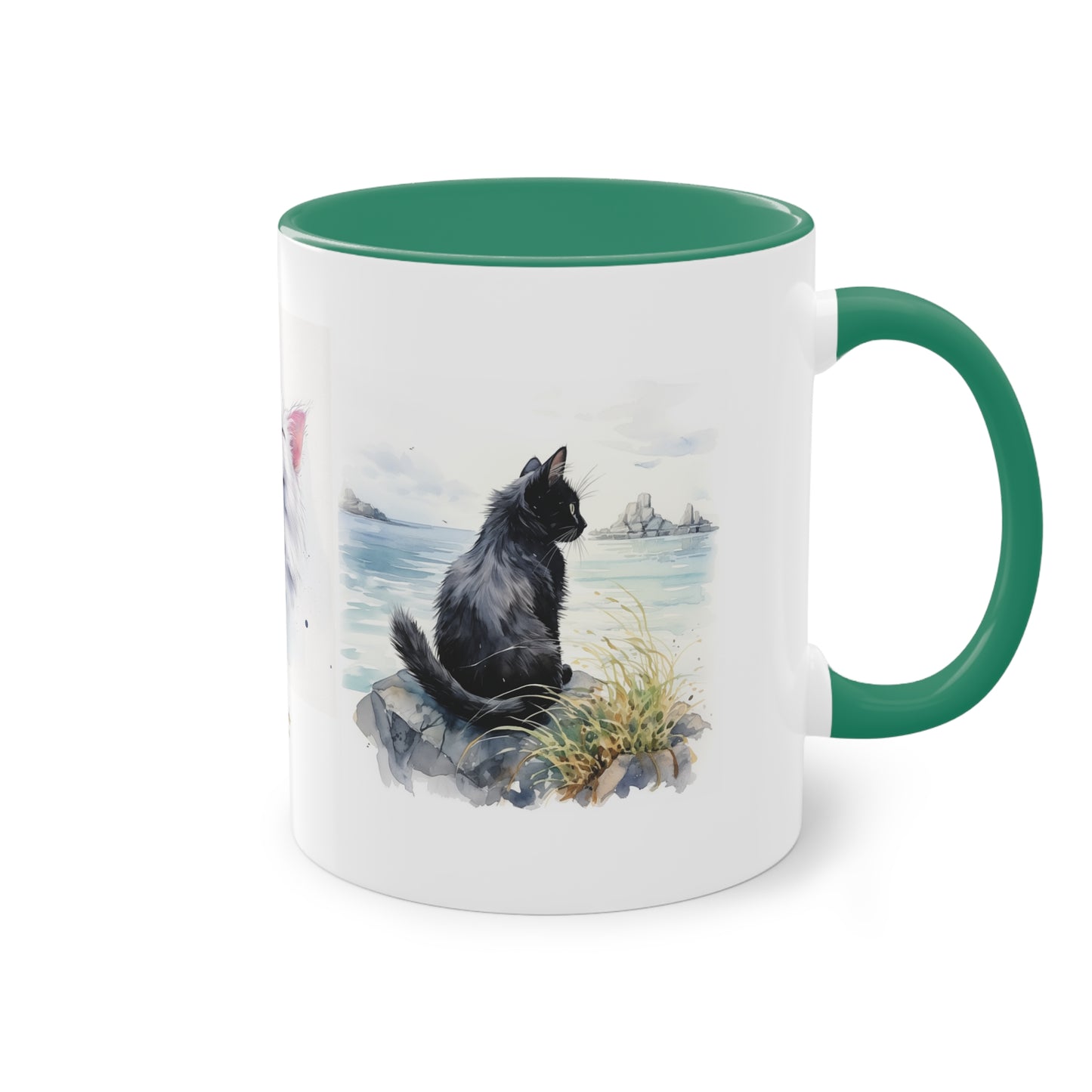 Kaffee-Becher Katzen zweifarbig