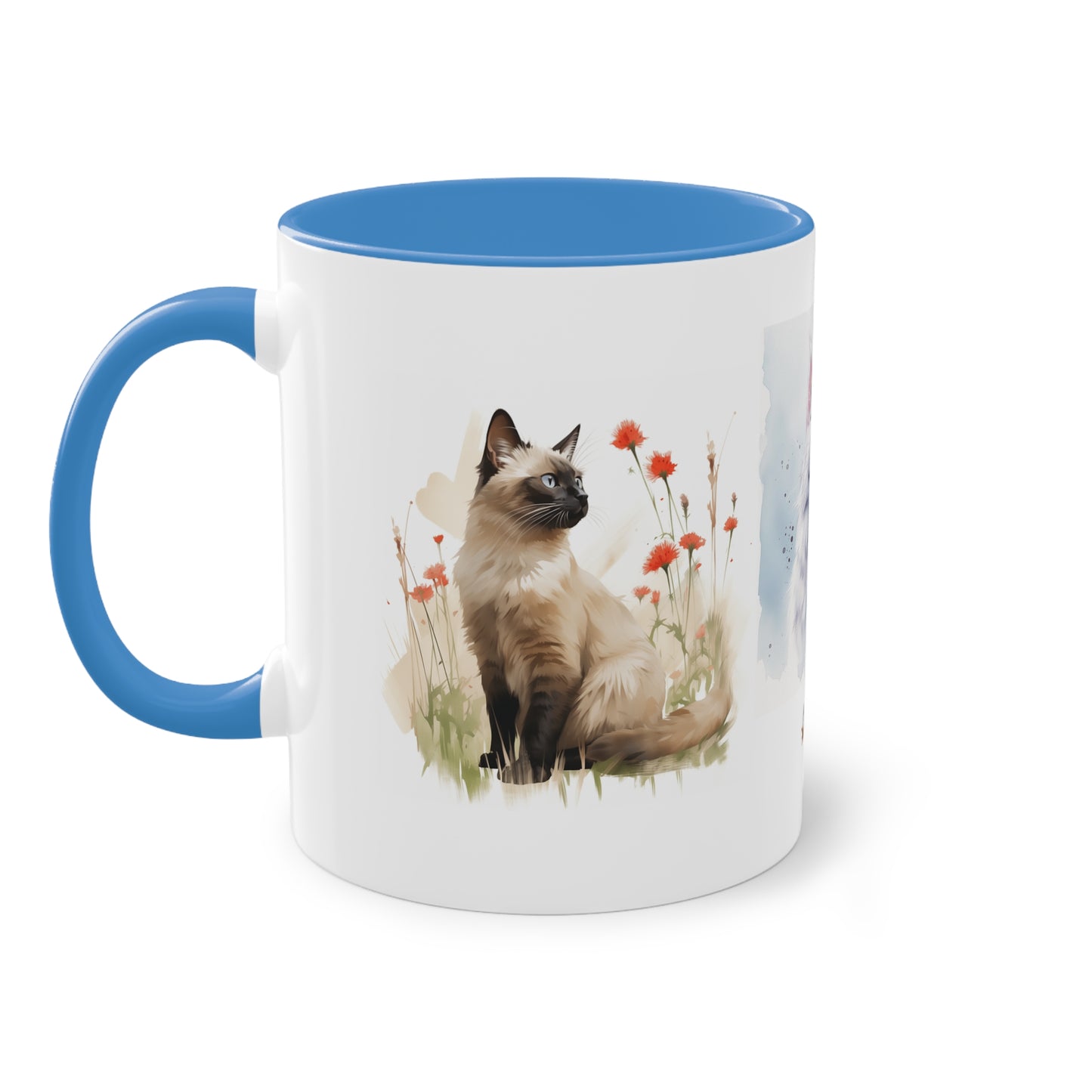 Kaffee-Becher Katzen zweifarbig