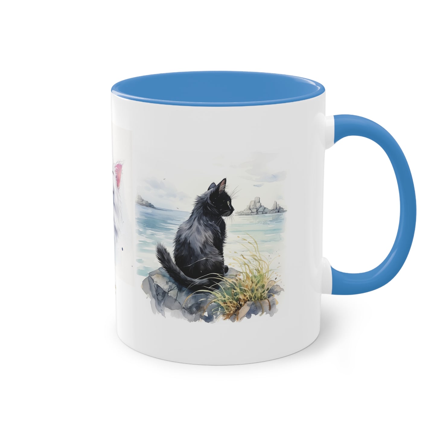 Kaffee-Becher Katzen zweifarbig