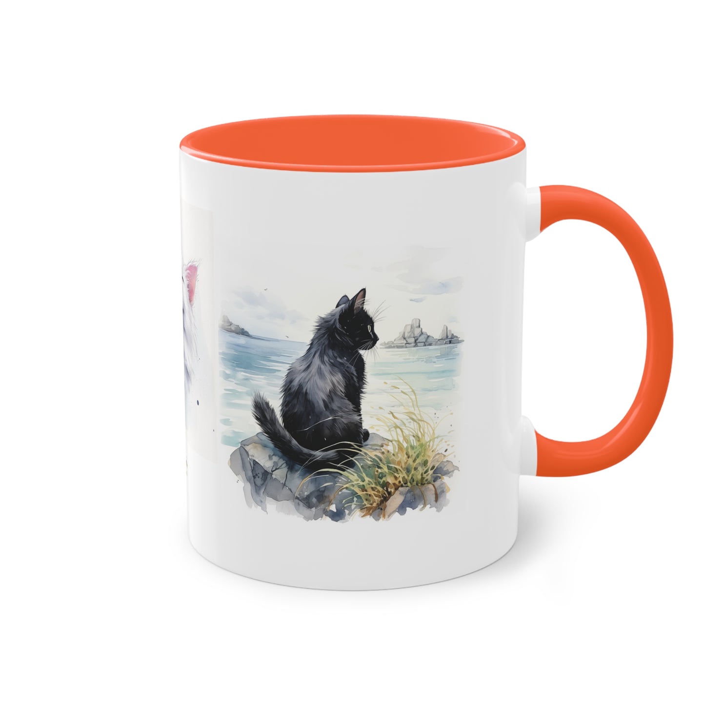 Kaffee-Becher Katzen zweifarbig