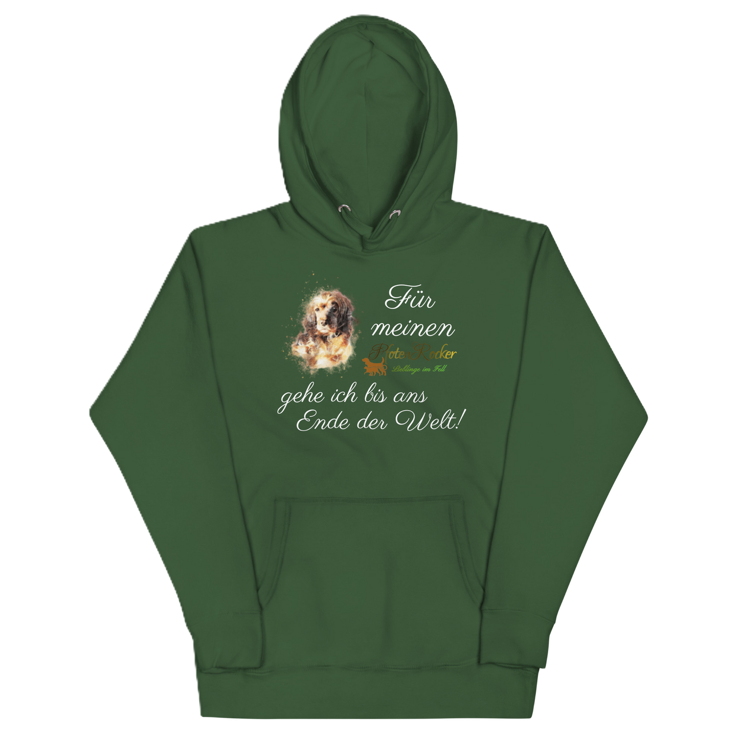 Der Bis ans Ende der Welt Hund-Hoodie