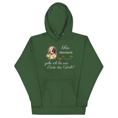 Der Bis ans Ende der Welt Hund-Hoodie