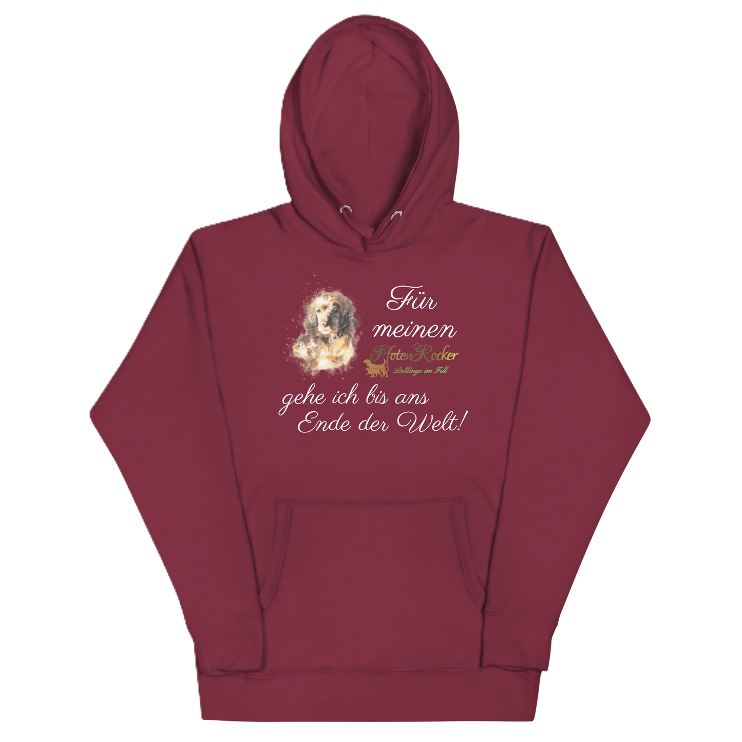 Der Bis ans Ende der Welt Hund-Hoodie