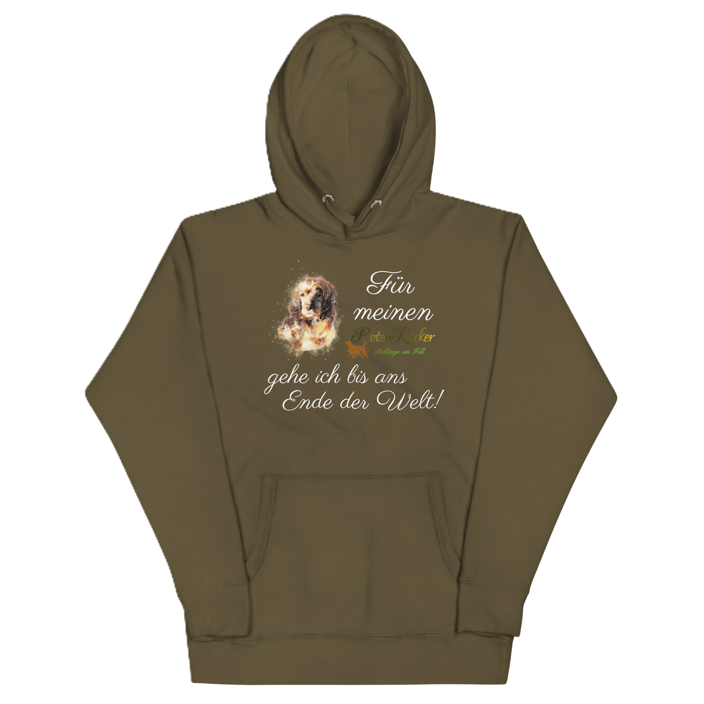 Der Bis ans Ende der Welt Hund-Hoodie