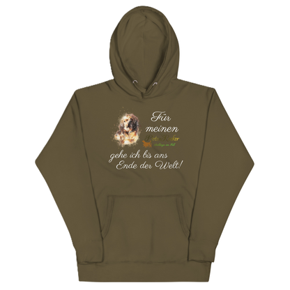 Der Bis ans Ende der Welt Hund-Hoodie