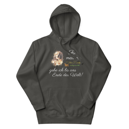Der Bis ans Ende der Welt Hund-Hoodie