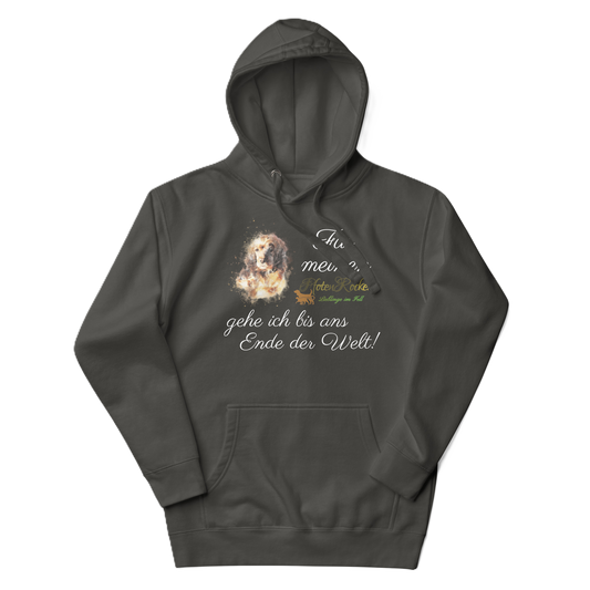 Der Bis ans Ende der Welt Hund-Hoodie