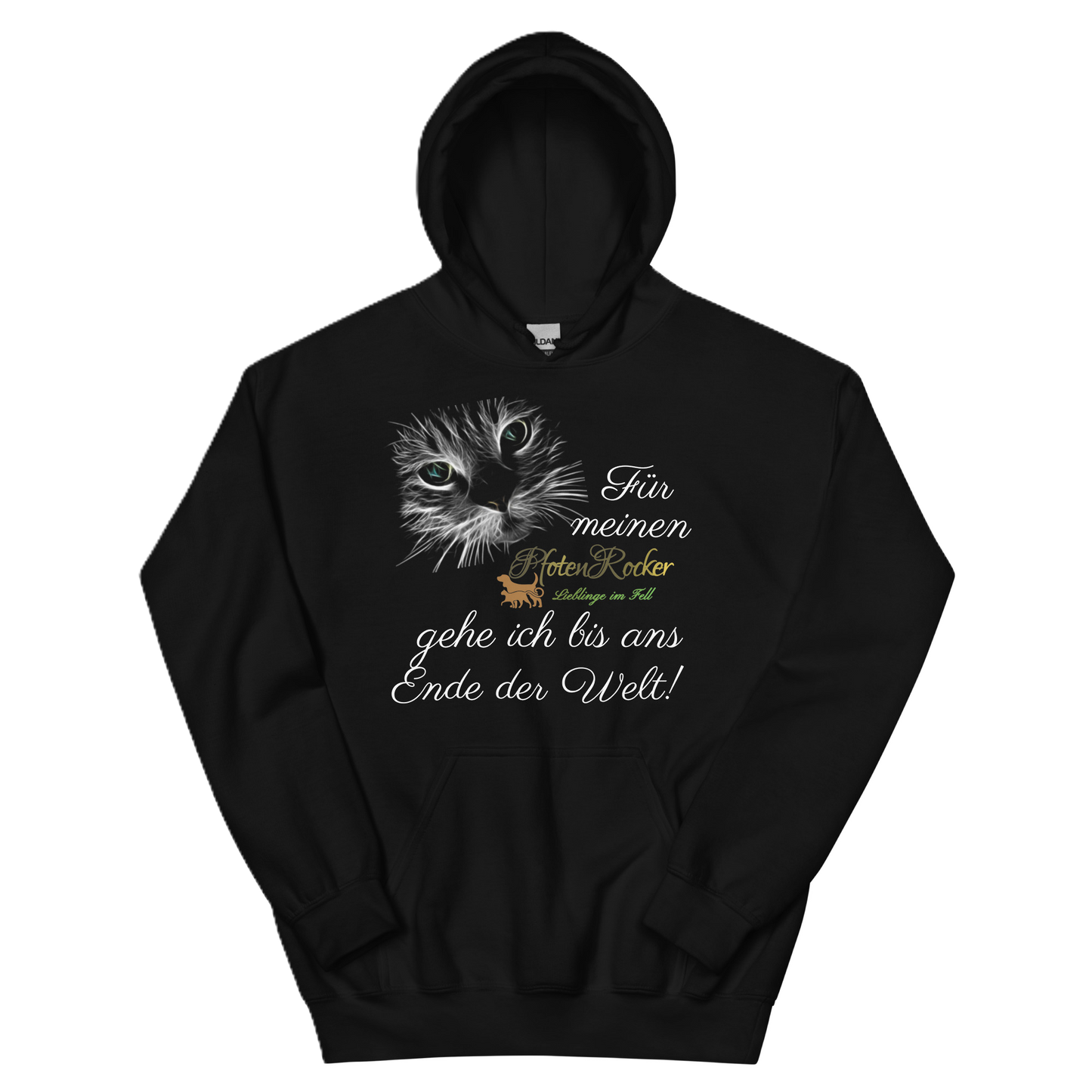Der Bis ans Ende der Welt Katze-Hoodie