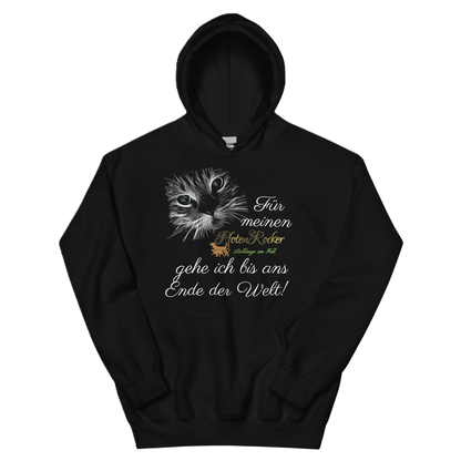 Der Bis ans Ende der Welt Katze-Hoodie