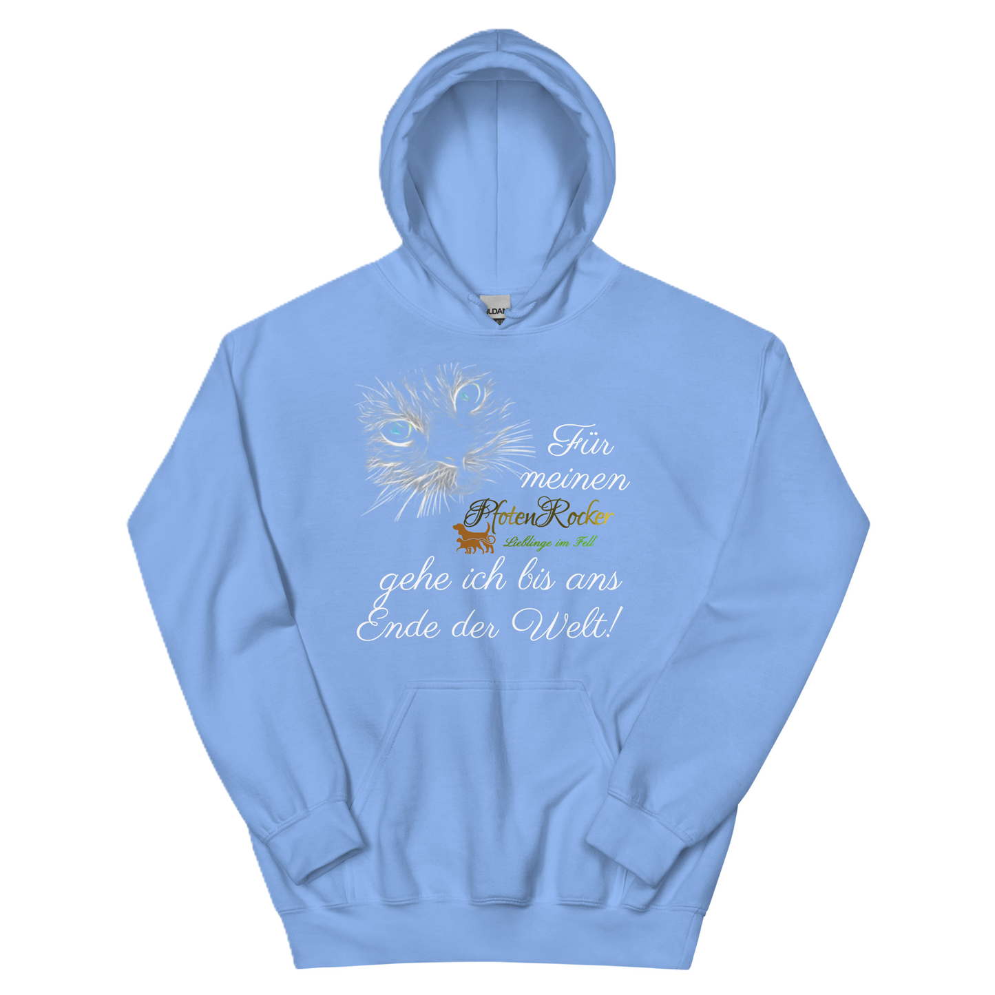 Der Bis ans Ende der Welt Katze-Hoodie
