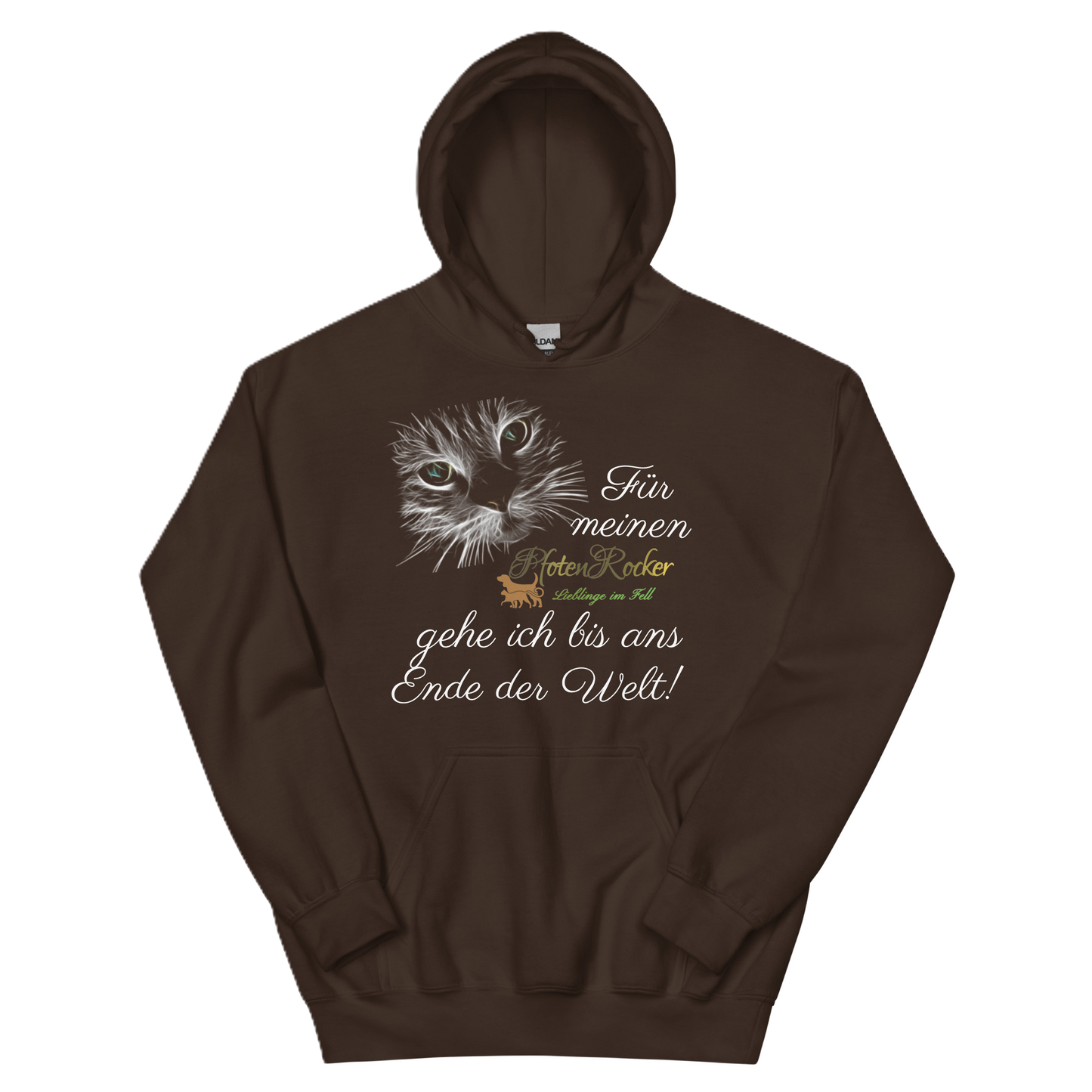 Der Bis ans Ende der Welt Katze-Hoodie