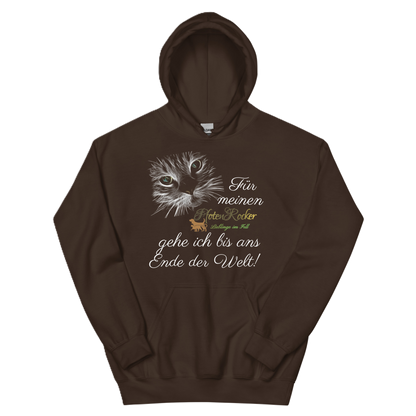 Der Bis ans Ende der Welt Katze-Hoodie