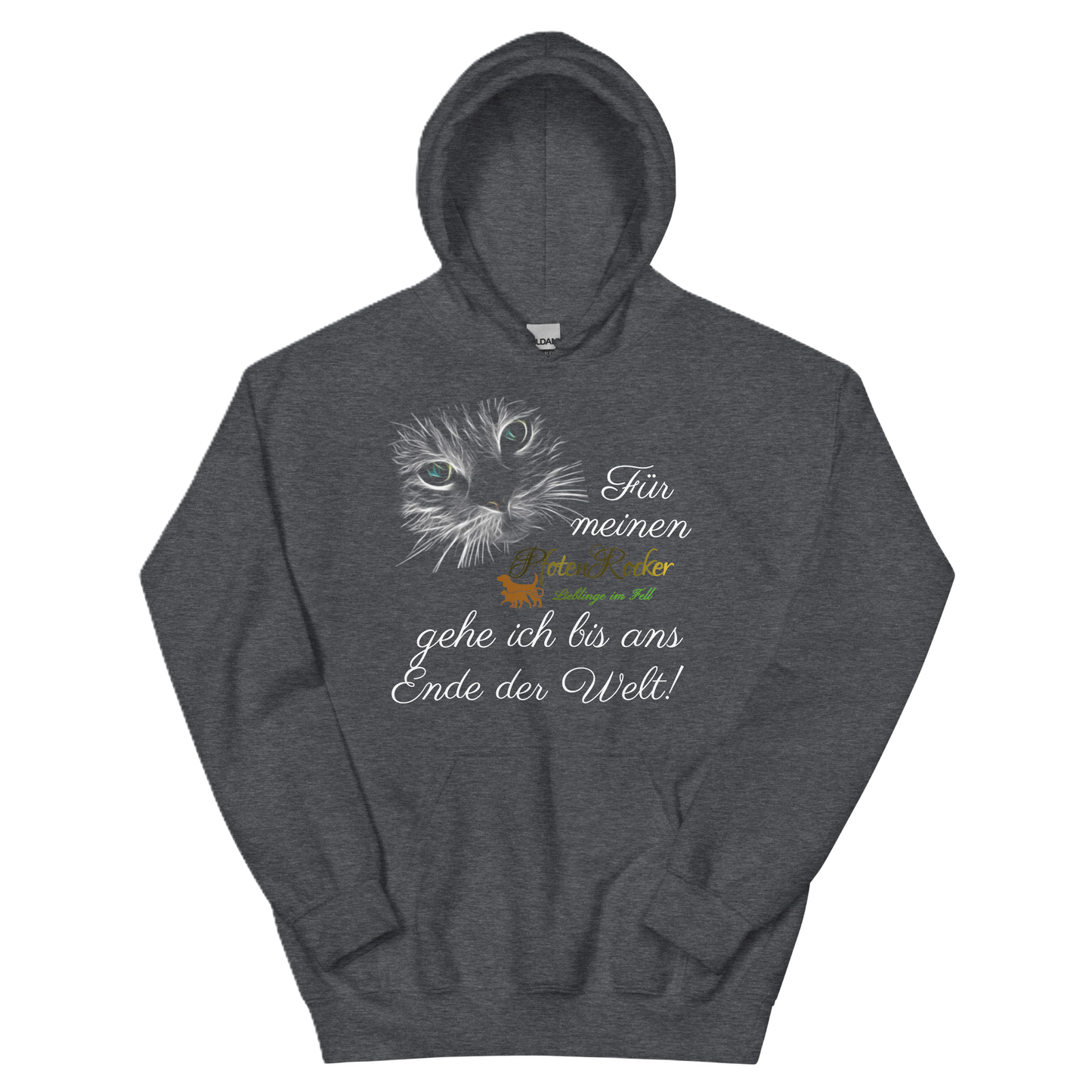 Der Bis ans Ende der Welt Katze-Hoodie