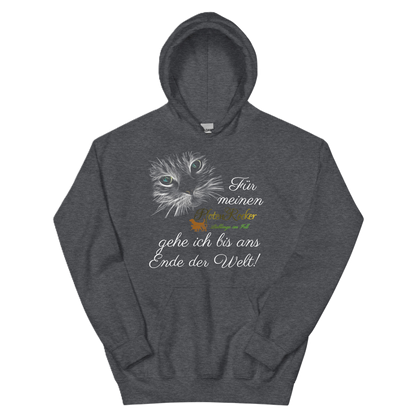Der Bis ans Ende der Welt Katze-Hoodie