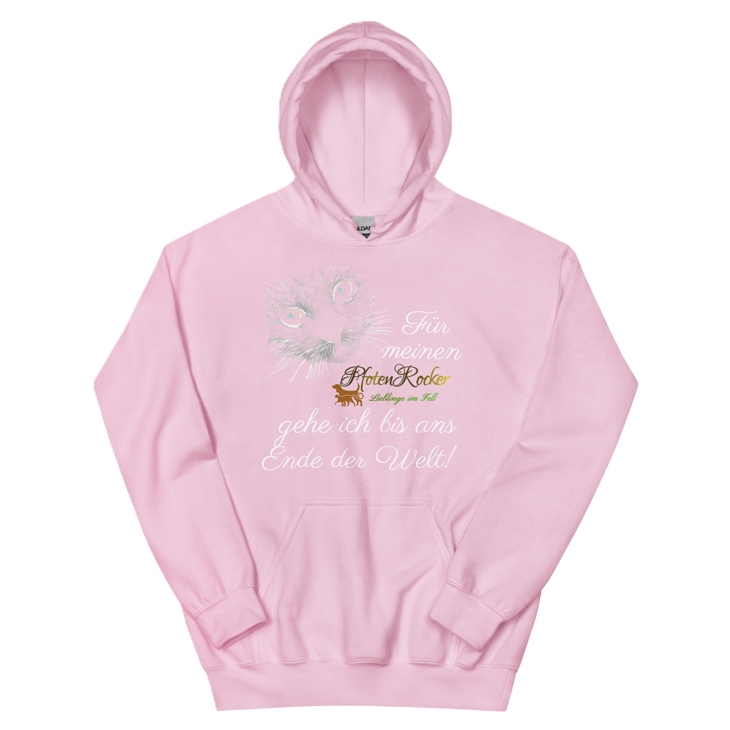 Der Bis ans Ende der Welt Katze-Hoodie