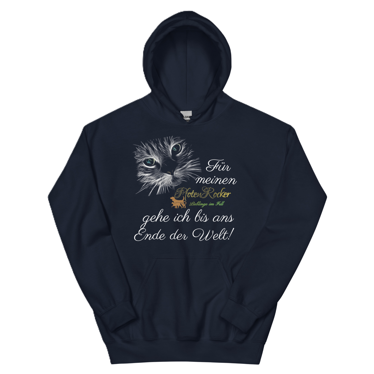 Der Bis ans Ende der Welt Katze-Hoodie