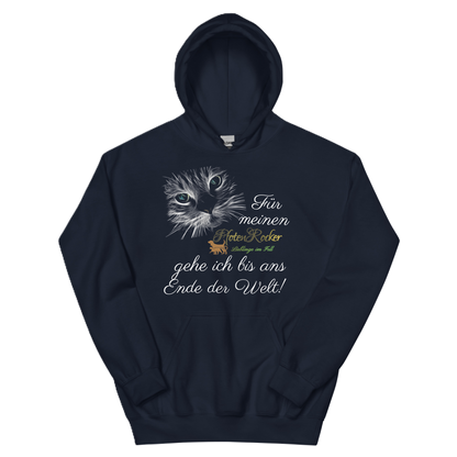 Der Bis ans Ende der Welt Katze-Hoodie