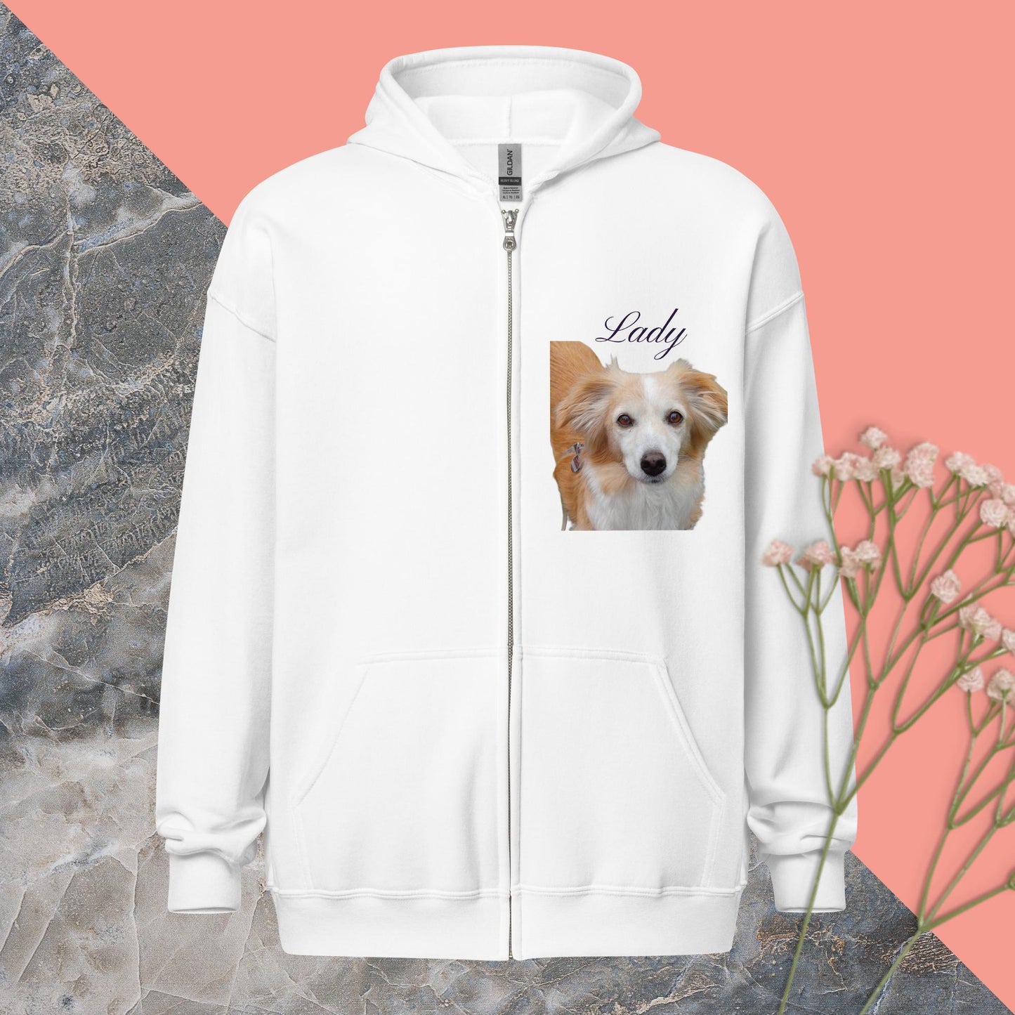 Hoodie mit Reißverschluss "Lady"